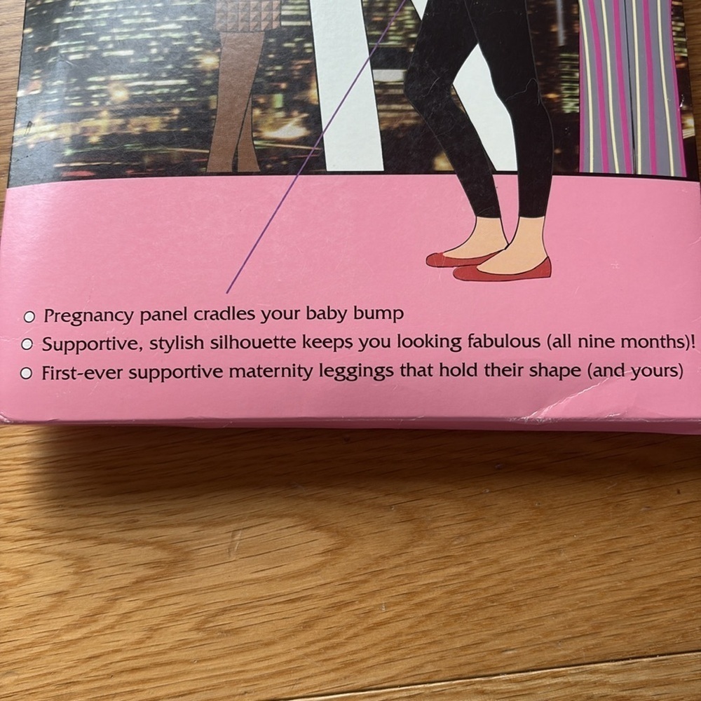 NWT Assets by Sara Blakey (Spanx) Lucky Leggings Maternity in Brown Size 4 - Picture 4 of 6